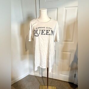 Made in KC “Kansas City Queen” T-Shirt - White, Size XL (New Without Tags)